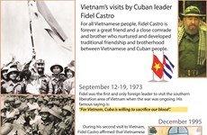 Vietnam's visits by Cuban leader Fidel Castro 