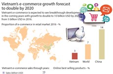 Vietnam's e-commerce growth forecast to double by 2020