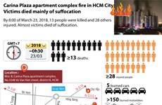 Carina Plaza apartment complex fire in Ho Chi Minh City 