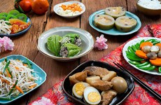 Specialties in Tet tray in southern Vietnam