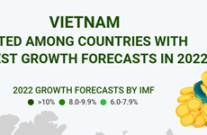 Vietnam listed among countries with highest growth forecasts in 2022