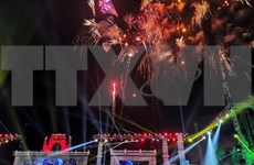 Fireworks display celebrates Hung Kings Temple Festival
