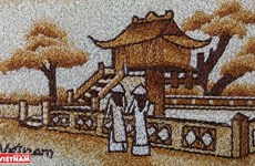Rice used in new type of artwork - rice painting