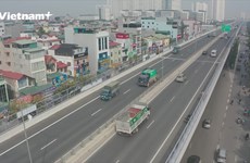 Hanoi installs noise barrier system for the 3rd ring road