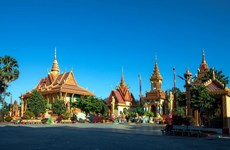 Khmer culture at Xiem Can pagoda