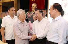 Party, State leader meets Hanoi voters