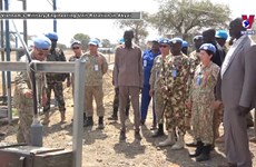Military engineering unit rotation 1 grants humanitarian works to Abyei school