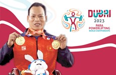 Le Van Cong wins gold at World Para Powerlifting Championships