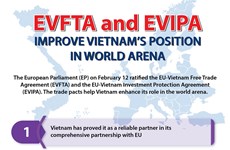 EVFTA, EVIPA improve Vietnam’s position in world arena