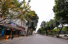 Hanoi streets deserted amid fears of COVID-19