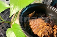 Pig heart stewed with ginseng - culinary delight rich in nutrition
