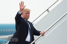 President Trump leaves Hanoi