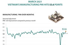 Vietnam's manufacturing PMI hits 53.6 points in March 