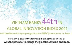 Vietnam ranks 44th in Global Innovation Index 2021