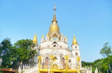 Thai style pagoda in Vietnam