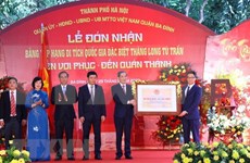 Temples of Voi Phuc and Quan Thanh honored as National Monuments
