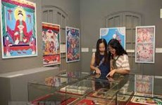 Exhibition features Thang Long citadel through woodblocks