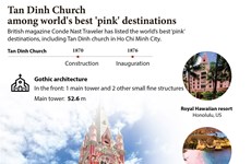 Tan Dinh Church among world's best 'pink' destinations