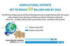 Agricultural exports set to reach 50 billion USD by 2025