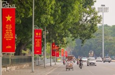 Hanoi streets brightly decorated in celebration of National Day