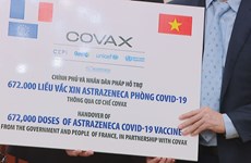Vietnam receives 1.5 mln. doses of COVID-19 vaccine from France, Italy  ​