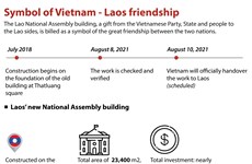 Symbol of Vietnam - Laos friendship