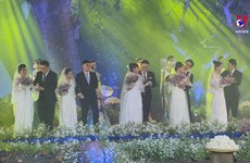Special wedding ceremony held for couples on COVID-19 frontline