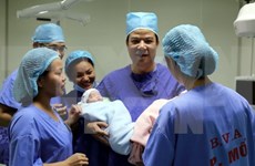 Three IVF babies born in Thai Nguyen 