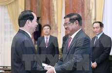 President lauds Vietnam-Cambodia security ties