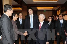 Party chief highlights firms’ role in Vietnam-China relations
