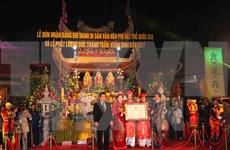 Tran Thuong Temple festival named national intangible heritage