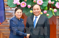Prime Minister receives Lao National Assembly Chairwoman