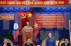 Laos’ top legislator encourages local cooperation