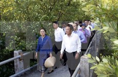 Lao parliament leader concludes official visit to Vietnam