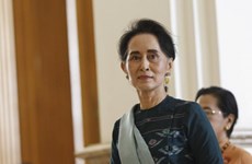 Myanmar state counselor vows to build federal union with peace