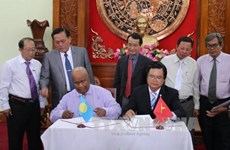 Tien Giang, Palau sign seafood cooperation agreement