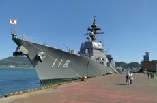Japanese warship visits Cam Ranh port 