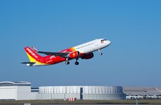 Vietjet airline records positive business results in Q1, 2017