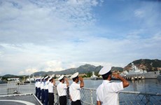 Vietnamese naval ship attends activities in Singapore