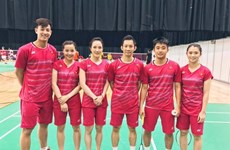 Vietnamese badminton team enjoys first win at Sudirman Cup