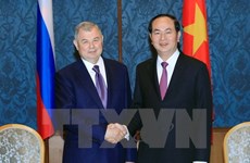 President Tran Dai Quang leaves Moscow for Saint Petersburg 