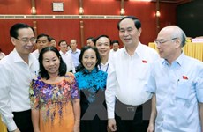 President Tran Dai Quang meets Ho Chi Minh City constituents