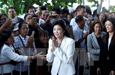 Thai ex-PM attends hearing for rice-pledging scheme