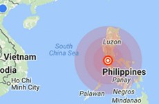 Strong earthquake hits north Philippines