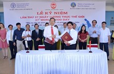 Vietnam, FAO ink cooperation framework in World Food Day ceremony