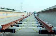 First tracks laid on HCM City metro