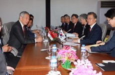 Korean, Singaporean leaders agree to expand cooperation