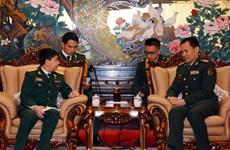 Vietnamese, Chinese military officers hold exchange