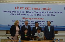 Sai Gon University accredited as first ICDL centre in HCM City