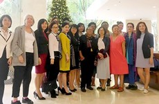 US female activists visit Sai Gon Giai phong newspaper